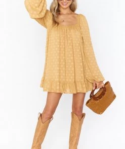 Show Me Your Mumu Briar Mini Dress ~ Gold Dot New Mu 12 Show Me Your Mumu Briar Mini Dress ~ Gold Dot New Mu