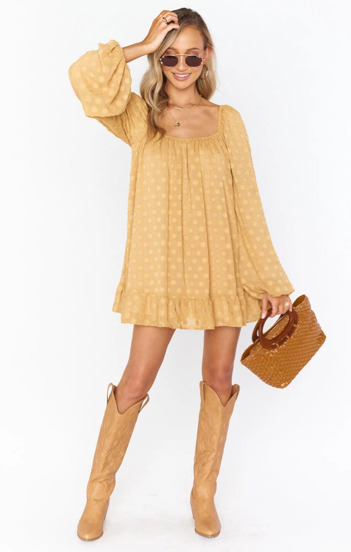 Show Me Your Mumu Briar Mini Dress ~ Gold Dot New Mu 7 Show Me Your Mumu Briar Mini Dress ~ Gold Dot New Mu