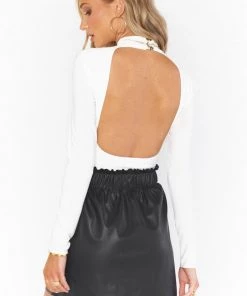 Show Me Your Mumu Malone Mini Skirt ~ Black Faux Leather