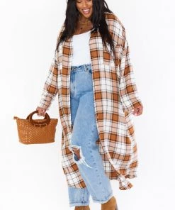 Show Me Your Mumu Leo Button Down Tunic ~ Tan Plaid New Mu 18 Show Me Your Mumu Leo Button Down Tunic ~ Tan Plaid New Mu