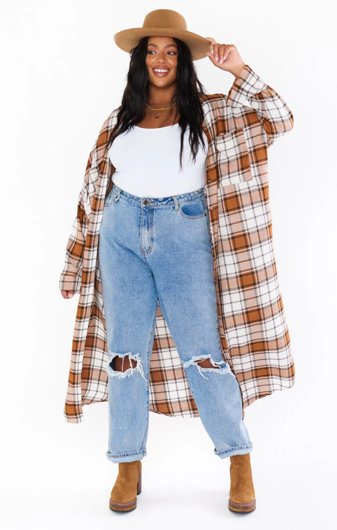 Show Me Your Mumu Leo Button Down Tunic ~ Tan Plaid New Mu 4 Show Me Your Mumu Leo Button Down Tunic ~ Tan Plaid New Mu