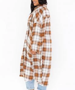 Show Me Your Mumu Leo Button Down Tunic ~ Tan Plaid New Mu 16 Show Me Your Mumu Leo Button Down Tunic ~ Tan Plaid New Mu