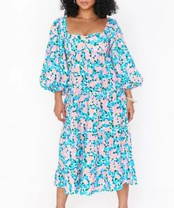 Show Me Your Mumu New Mu Mandi Midi Dress ~ Violets Garden