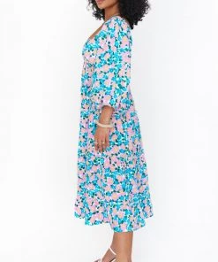 Show Me Your Mumu New Mu Mandi Midi Dress ~ Violets Garden