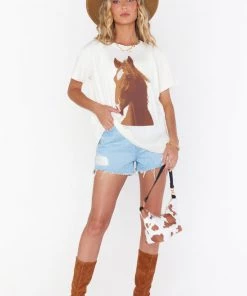 Show Me Your Mumu New Mu Travis Tee ~ Horse Head Graphic