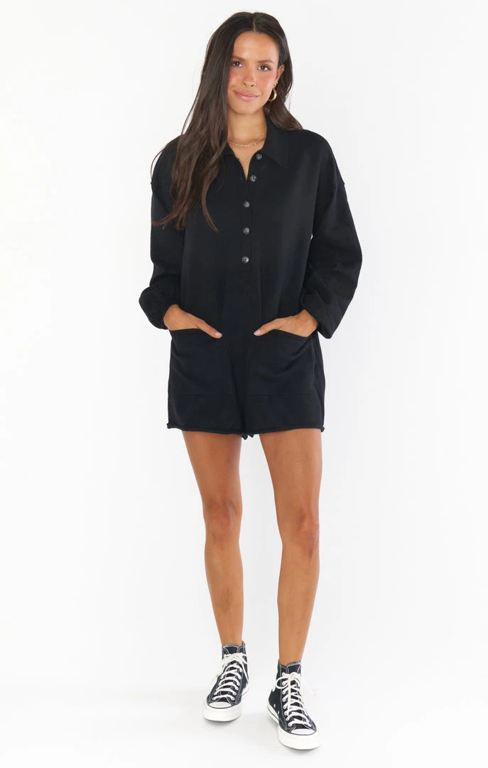 Show Me Your Mumu Gianni Romper ~ Black Knit New Mu 3 Show Me Your Mumu Gianni Romper ~ Black Knit New Mu