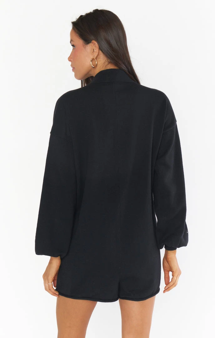 Show Me Your Mumu Gianni Romper ~ Black Knit New Mu 5 Show Me Your Mumu Gianni Romper ~ Black Knit New Mu