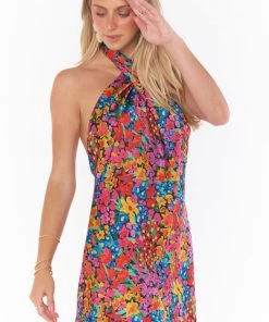 Show Me Your Mumu Jasmine Halter Mini Dress ~ Garden Glow