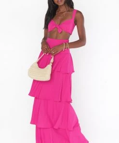 Show Me Your Mumu Katrina Swing Skirt ~ Bright Pink
