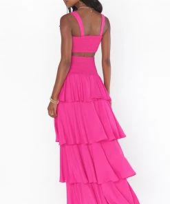 Show Me Your Mumu Katrina Swing Skirt ~ Bright Pink