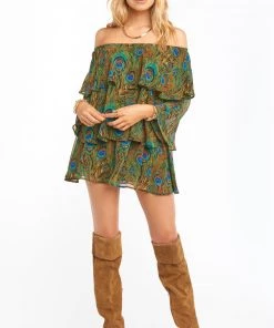 Show Me Your Mumu Triple Decker Romper ~ Original Peacock New Mu