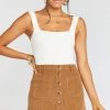 Show Me Your Mumu Sedona Skirt ~ Stretch Corduroy Hazelnut
