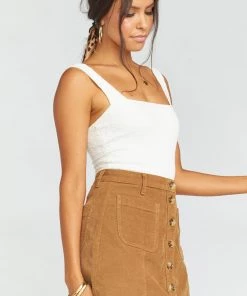 Show Me Your Mumu Sedona Skirt ~ Stretch Corduroy Hazelnut