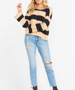 Show Me Your Mumu Scholar Sweater ~ Hubble Stripe Knit