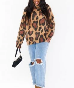 Show Me Your Mumu Fatima Turtleneck Sweater ~ Cheetah Fever Knit