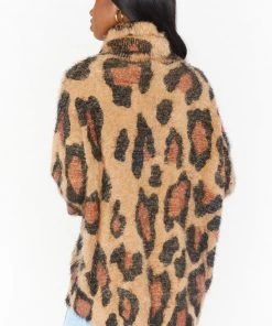 Show Me Your Mumu Fatima Turtleneck Sweater ~ Cheetah Fever Knit
