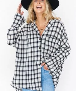 Show Me Your Mumu Lorolie Tunic ~ Check Me Black New Mu