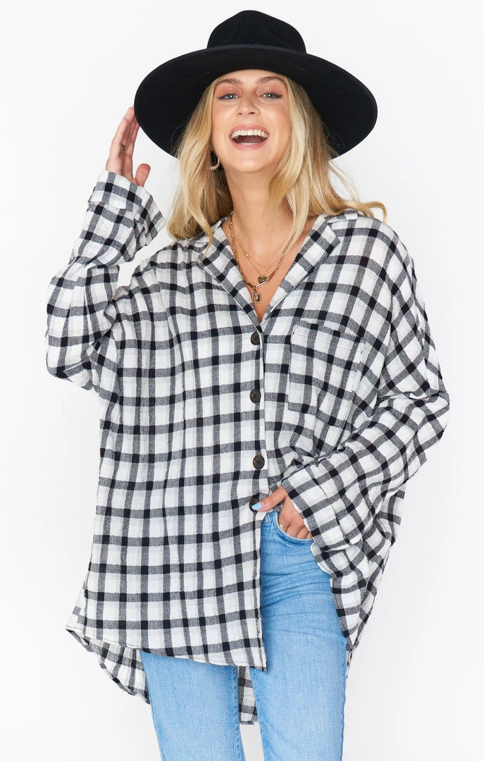 Show Me Your Mumu Lorolie Tunic ~ Check Me Black New Mu 3 Show Me Your Mumu Lorolie Tunic ~ Check Me Black New Mu