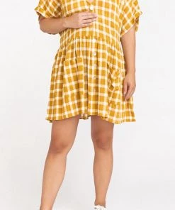 Show Me Your Mumu Odessa Dress ~ Check Me Gold