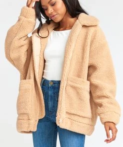 Show Me Your Mumu Cordelia Jacket ~ Butterscotch Teddy Fleece