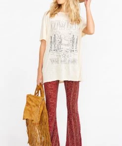 Show Me Your Mumu New Mu Airport Tee ~ Tan Cowboy Take Me Away Graphic