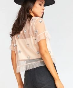 Show Me Your Mumu Jeri Top ~ Shiny Star Sequin