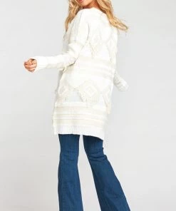Show Me Your Mumu Sweaters Canyon Sweater ~ Geo Fringe Cream Knit 16 Show Me Your Mumu Sweaters Canyon Sweater ~ Geo Fringe Cream Knit