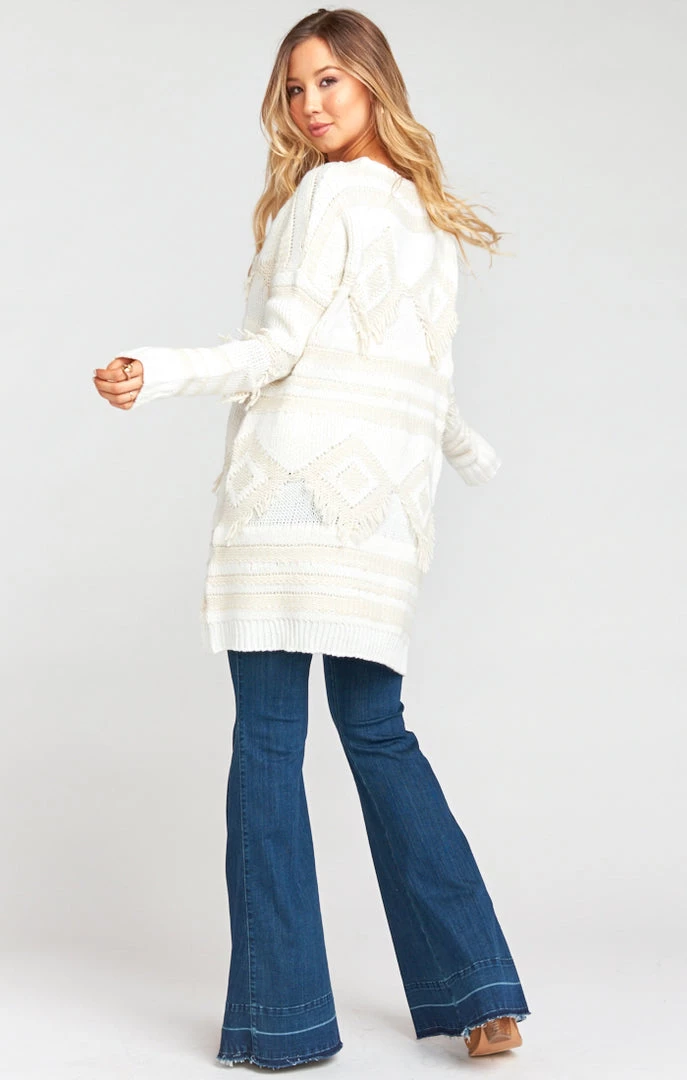 Show Me Your Mumu Sweaters Canyon Sweater ~ Geo Fringe Cream Knit 9 Show Me Your Mumu Sweaters Canyon Sweater ~ Geo Fringe Cream Knit