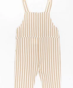 Show Me Your Mumu Cash Overall ~ Beige Everyday Stripe