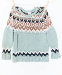 Show Me Your Mumu Mini Culver Sweater ~ Sage Fair Isle