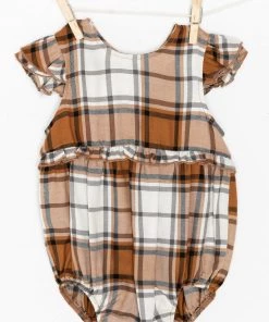 Show Me Your Mumu The Soutas Onesie ~ Tan Plaid New Mu