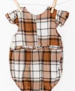 Show Me Your Mumu The Soutas Onesie ~ Tan Plaid New Mu