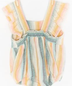 Show Me Your Mumu April Ruffle Jumper ~ Sunset Stripe New Mu