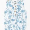 Show Me Your Mumu New Mu Rowan Onesie ~ Blue Lagoon Palm