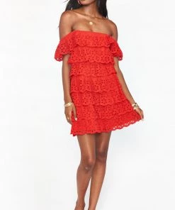 Show Me Your Mumu Lucy Mini Dress ~ Cherry Eyelet Dresses