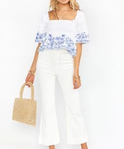 Show Me Your Mumu Maria Top ~ Blue Embroidery Tops 13 Show Me Your Mumu Maria Top ~ Blue Embroidery Tops