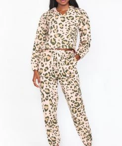 Collection Kit Hoodie ~ Pink Cheetah Girl Terry