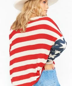 Show Me Your Mumu Bradley Sweater ~ Patriot Knit 14 Show Me Your Mumu Bradley Sweater ~ Patriot Knit