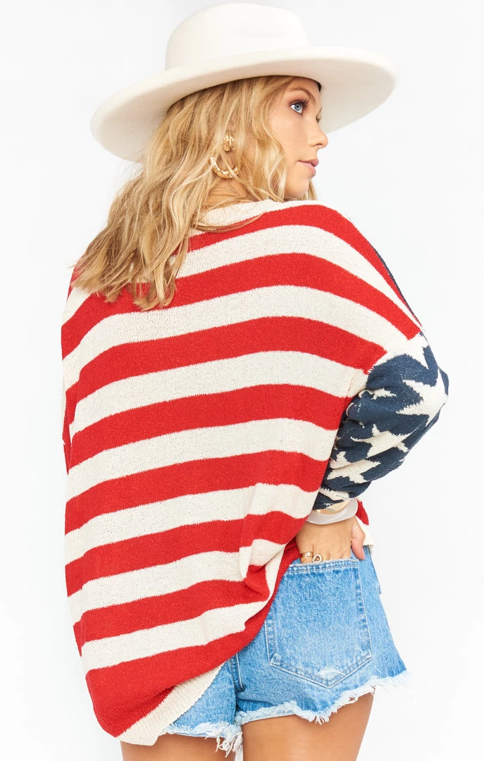 Show Me Your Mumu Bradley Sweater ~ Patriot Knit 5 Show Me Your Mumu Bradley Sweater ~ Patriot Knit