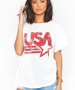 Show Me Your Mumu New Mu Cooper Tee ~ USA Graphic