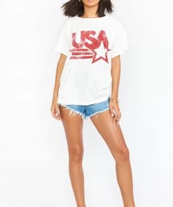 Show Me Your Mumu New Mu Cooper Tee ~ USA Graphic 14 Show Me Your Mumu New Mu Cooper Tee ~ USA Graphic