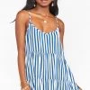 Show Me Your Mumu Caroline Mini Dress ~ Ocean Stripe New Mu