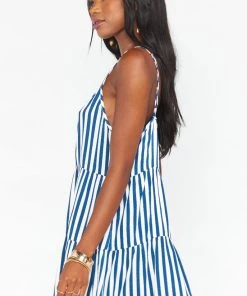 Show Me Your Mumu Caroline Mini Dress ~ Ocean Stripe New Mu