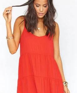 Show Me Your Mumu Caroline Mini Dress ~ Fire Red