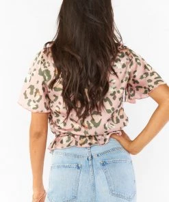 Show Me Your Mumu Audrina Top ~ Pink Cheetah Girl Silky Tops 9 Show Me Your Mumu Audrina Top ~ Pink Cheetah Girl Silky Tops