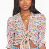 Show Me Your Mumu New Mu Kimmy Tie Top ~ Rainbow Fields