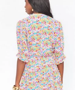 Show Me Your Mumu New Mu Kimmy Tie Top ~ Rainbow Fields