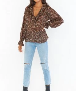 Show Me Your Mumu Bren Blouse ~ Midnight Floral New Mu 13 Show Me Your Mumu Bren Blouse ~ Midnight Floral New Mu