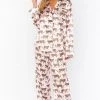Show Me Your Mumu New Mu Classic PJ Set ~ Pink Catwalk Cheetah