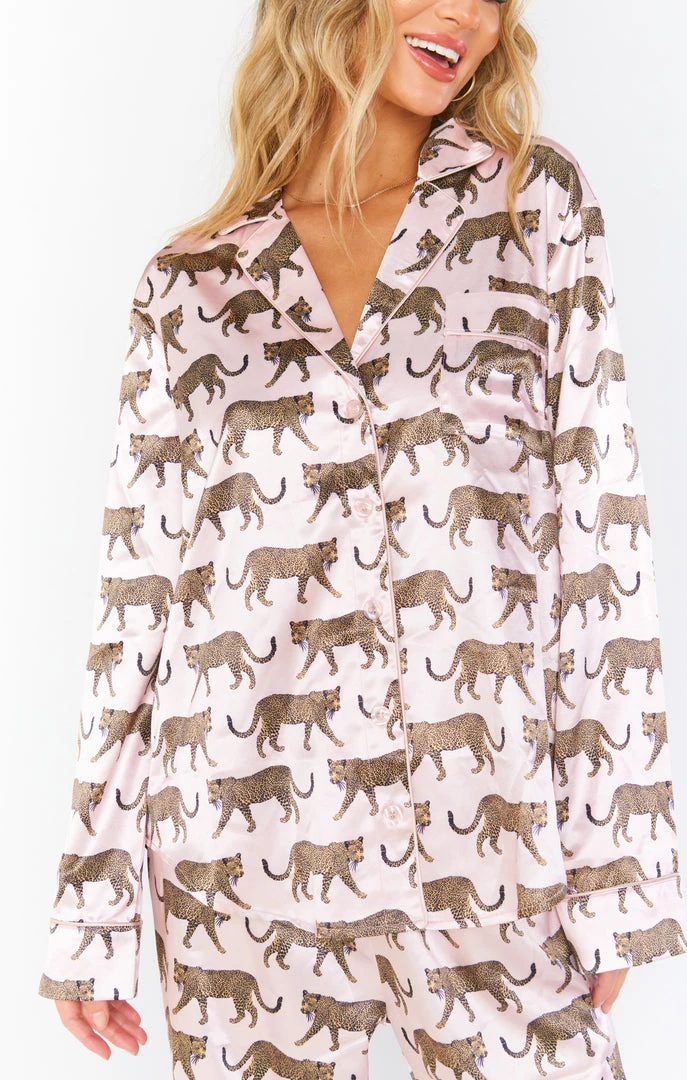 Show Me Your Mumu New Mu Classic PJ Set ~ Pink Catwalk Cheetah 4 Show Me Your Mumu New Mu Classic PJ Set ~ Pink Catwalk Cheetah